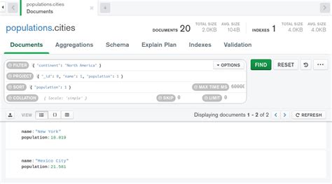 mongodb compass update query example