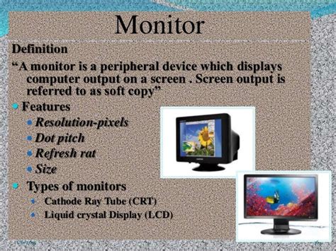 Monitor Define Output