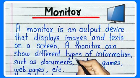 Monitor Definition In Bengali