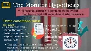 Monitor Hypothesis Slideshare
