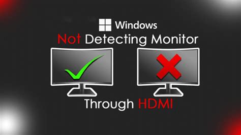 Monitor Not Detecting Laptop Hdmi