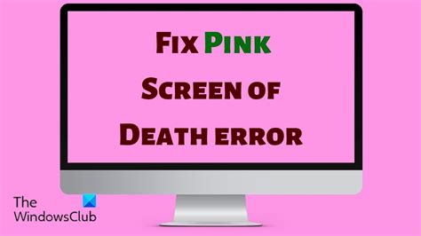 Monitor Pink Screen Help