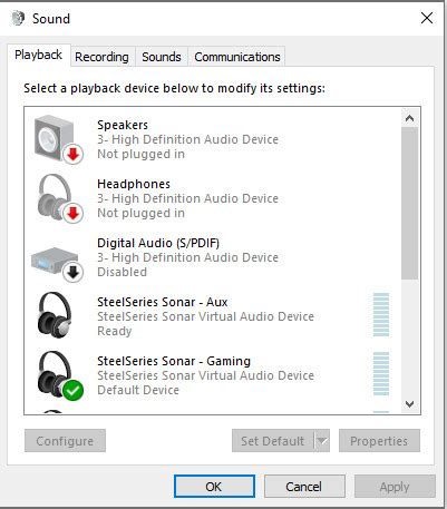 Monitor Speakers Not Recognized