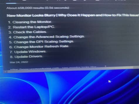 Monitor Text Blurry When Scrolling