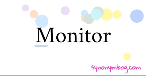 Monitor Upon Synonym