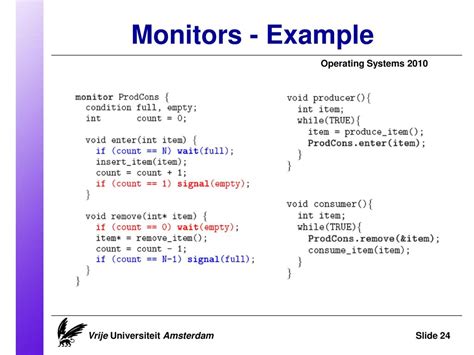 Monitors In Os Example