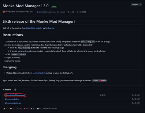 monke mod manager github page