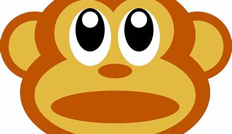 Clipart - funny monkey face