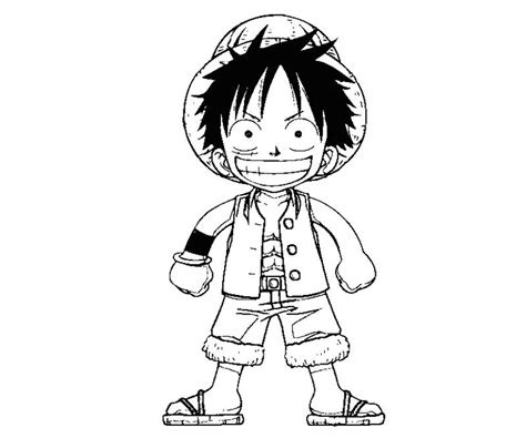 monkey d luffy coloring pages