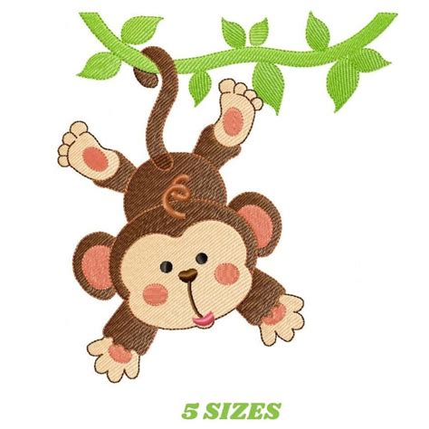 Monkey Embroidery Designs