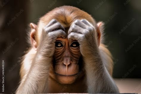 Monkey Hands On Head