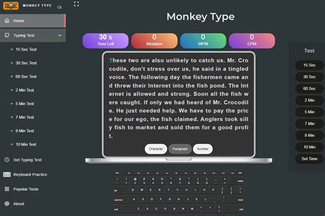monkey type test