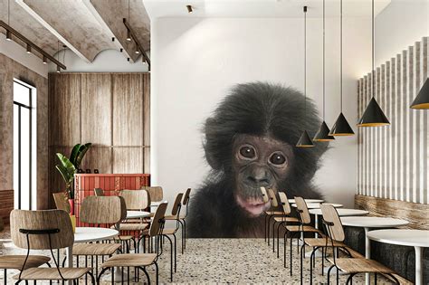 Monkey Wall Mural