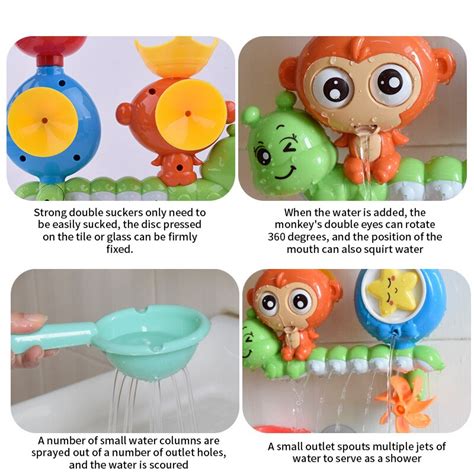 Monkey-Shaped Bath Toys