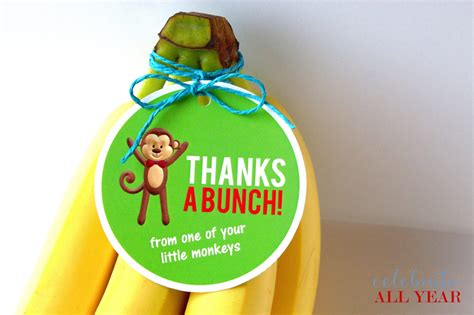 Monkey-Themed Gift Tags