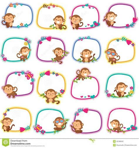 Monkey-Themed Picture Frames