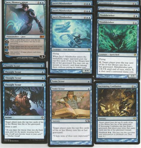 Mono Blue Mill Cards