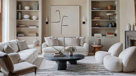Monochrome lounge. Coffee table, Furniture, Home decor