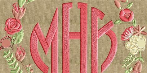 Monogram Embroidery Designs