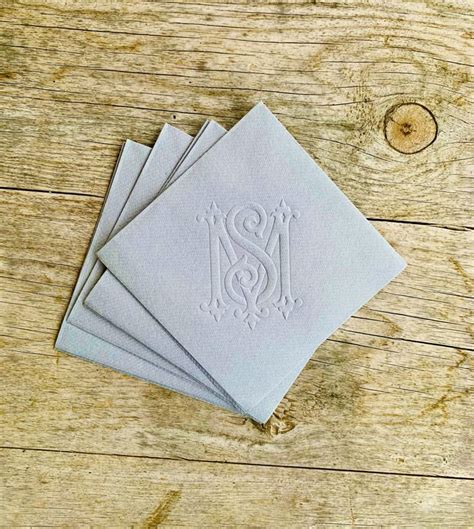 Monogrammed Paper Napkins