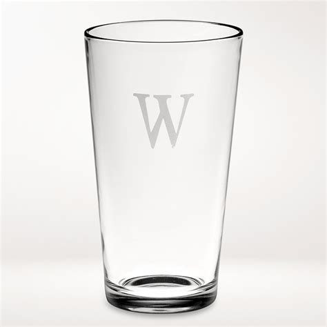 Monogrammed Pint Glasses