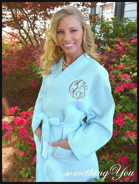 Monogrammed Robes Blue