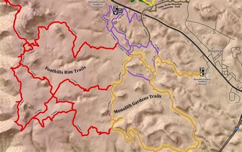 Monolith Garden Trail Printable Map