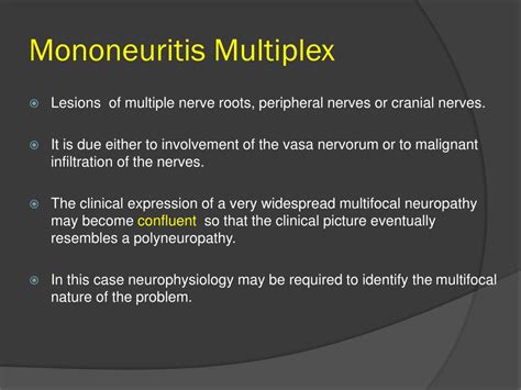 mononeuropathy multiplex definition