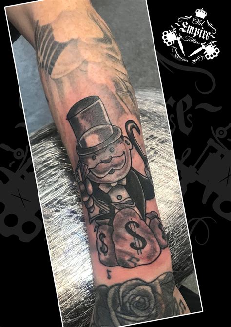Powerful Monopoly Tattoo Designs References