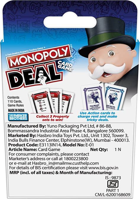Monopoly Card Game Asda