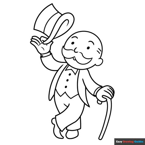 Monopoly Man Coloring Page