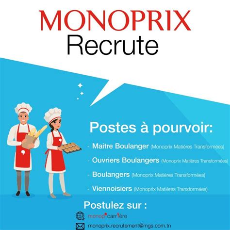 monoprix recrutement offres d'emploi