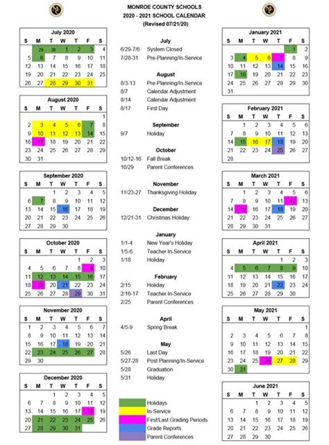 Monroe Area High School Calendar