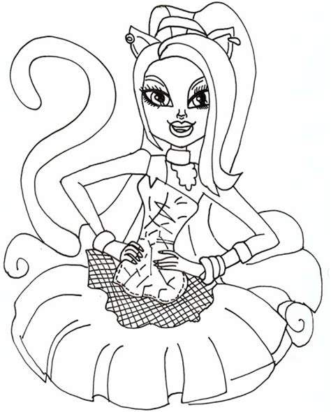 Monster High Coloring Pages Pdf Coloring Home