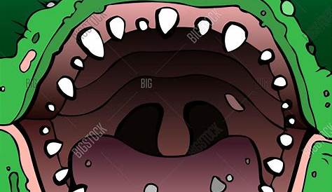 Big mouthed monster stock vector. Illustration of pink - 25097001