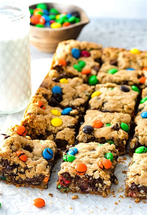 monster cookie bars 15 x 10