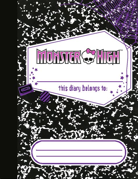 Monster High Diary Printable