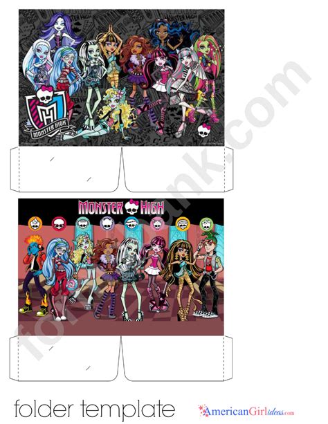 Monster High Mini Printable Sheet