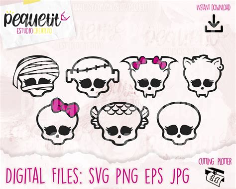Monster High Printable Large Skull