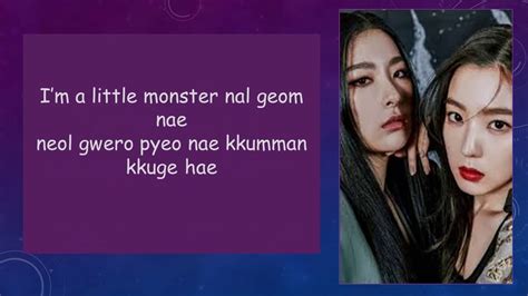 MONSTER REDVELVET IRENE & SEULGI COLOR CODED LYRICS YouTube