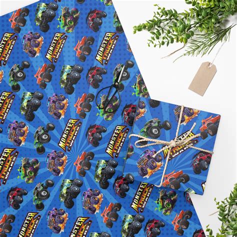 Monster Jam Wrapping Paper
