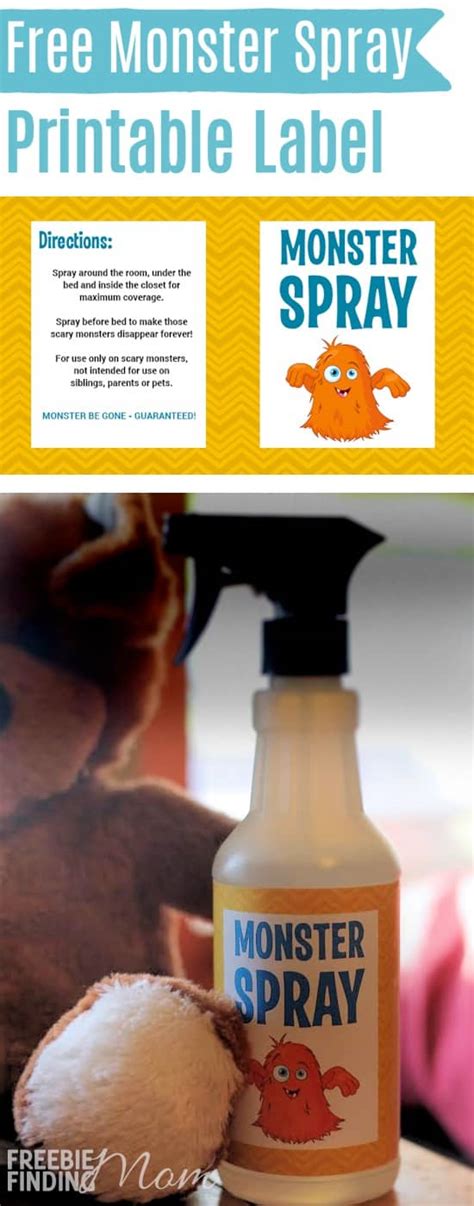 Monster Spray Label Printable