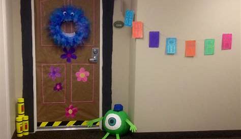 Monsters Inc Door Decoration For Halloween | College And Dorm Life