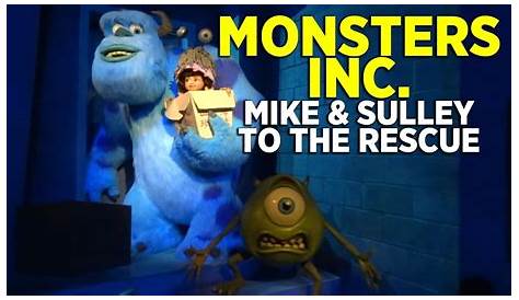 Monsters Inc Mike and Sulley to the Rescue 360 FULL RIDE Disneyland