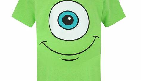 Womens Disney Pixar Monsters Inc. Mike Wazowski Eye V-Neck T-Shirt