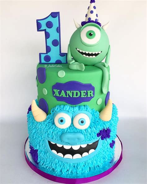 monsters inc first birthday cake