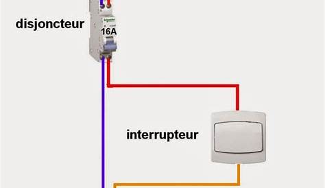 Montage Interrupteur Simple Lampe Schema Branchement Cablage Allumage