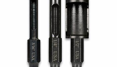 7pc Titanium Round Shank Drill Bits Montana Brand Tools Made in USA