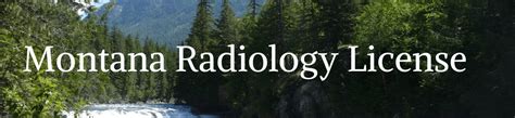 montana radiology license lookup