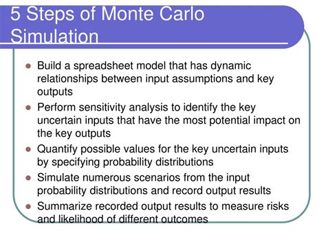 Monte Carlo Simulation Technique